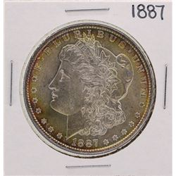 1887 $1 Morgan Silver Dollar Coin Amazing Toning