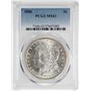 Image 1 : 1886 $1 Morgan Silver Dollar Coin PCGS MS63