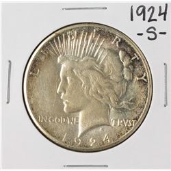 1924-S $1 Peace Silver Dollar Coin