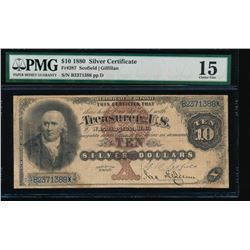 1880 $10 Silver Certificate PMG 15