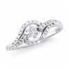 Image 1 : 14KT White Gold 0.39ctw Diamond Ring