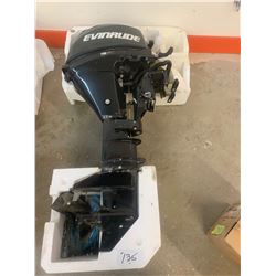Boat Motor: 9.8 H.P. Evinrude with low Emission Gas Tank
