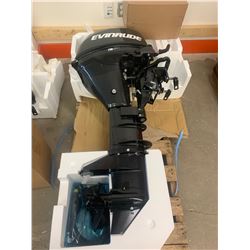Boat Motor: 9.8 H.P. Evinrude with low Emission Gas Tank