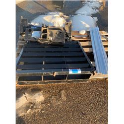 Trailer Ramp, Trailer Hitch and misc Aluminum Rails