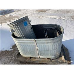 Rims, water trough, garbage cans and office dividers