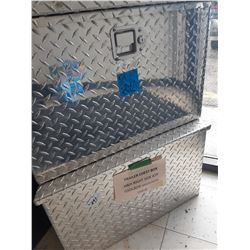 2 H & H Checker Plate Trailer Storage Boxes