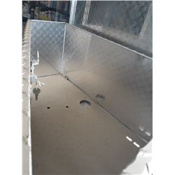 2 H & H Checker Plate Trailer Storage Boxes
