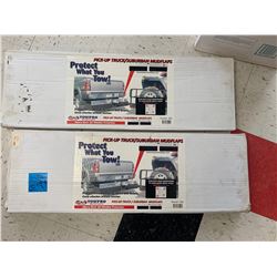 Rock Solid Tow Guards in Box 34" X 14" and  2 Suburban/Pick-Up Truck Heavy Duty Mud Flaps in Box