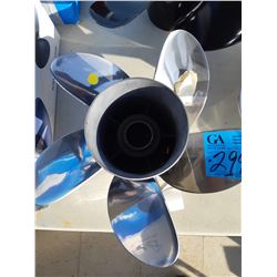 1 New Stainless Steel  High Five Mercury Prop 13 1/2" R x 17"
