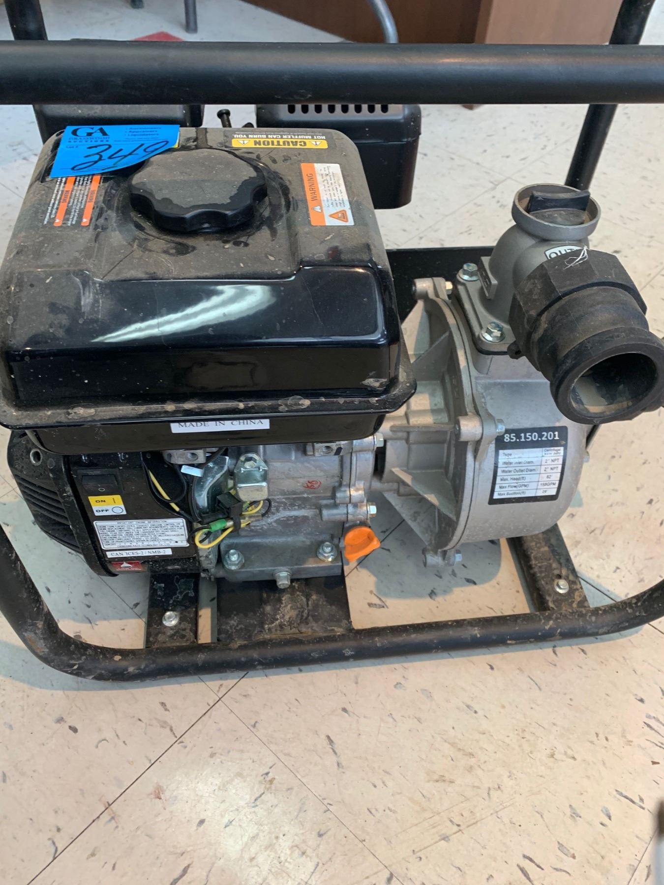 1 Power Fist Water Transfer Pump 2"