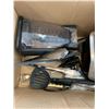 Image 3 : 3 Boxes of Kitchen Appliances, Keurig 2.0 (needs repair), Cutlery Items