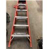 Image 1 : 1 Lot 6' Fiber Glass Ladder, 1 - Aluminum Collapsible Step Stool