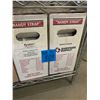 Image 1 : 2 Boxes of New Shipping Supply Strapping, 1 Case of 6 - 6"x9" Plastic Zip Bags, 8 New Safety Glasses