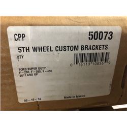 5th Wheel Custom Brackets Part# 50073 for Ford, Rails with Hardware Part# 58058