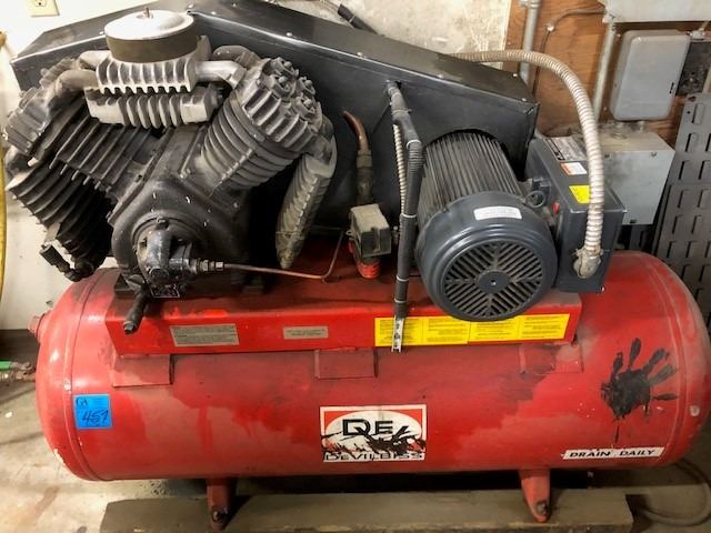 Devil Bliss Air Compressor 240 Wiring Model# 432 Serial # 12066 with ...