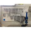 Image 1 : Peg Board with Wrenches 7 Pipe Wrench