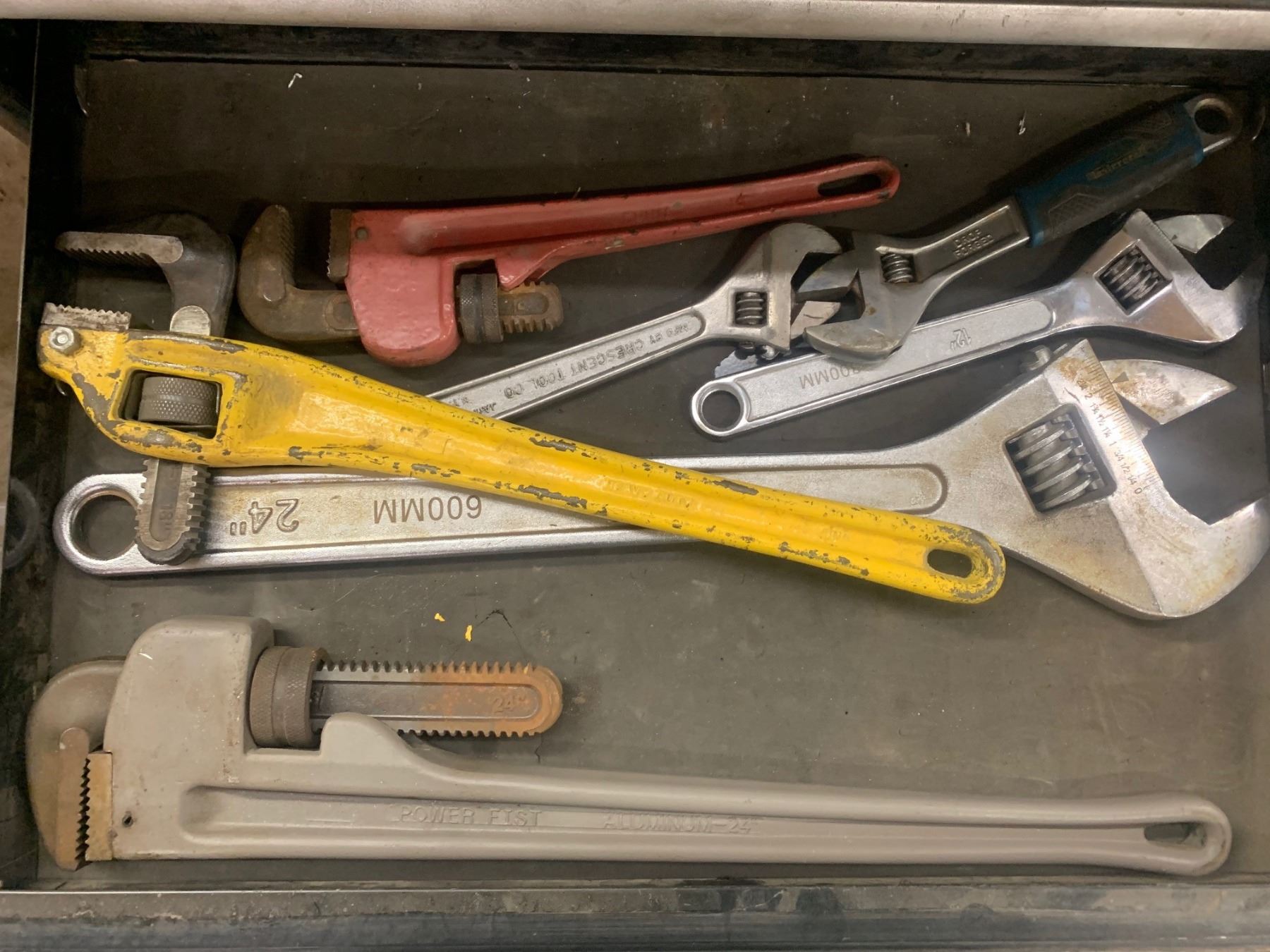 Mastercraft Tool Chest on Wheels containing Flush Buddy Engine Flusher