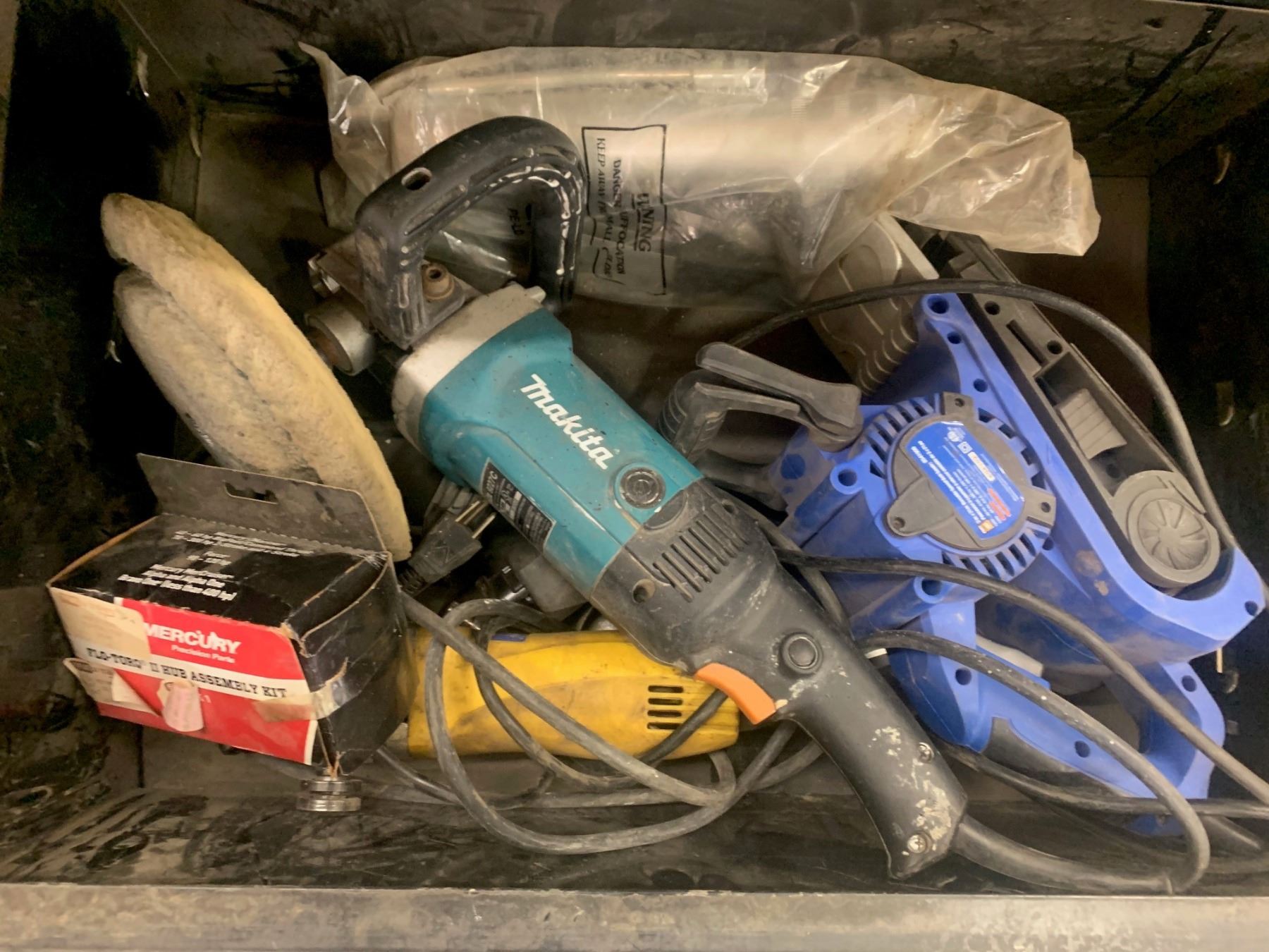 Mastercraft Tool Chest on Wheels containing Flush Buddy Engine Flusher