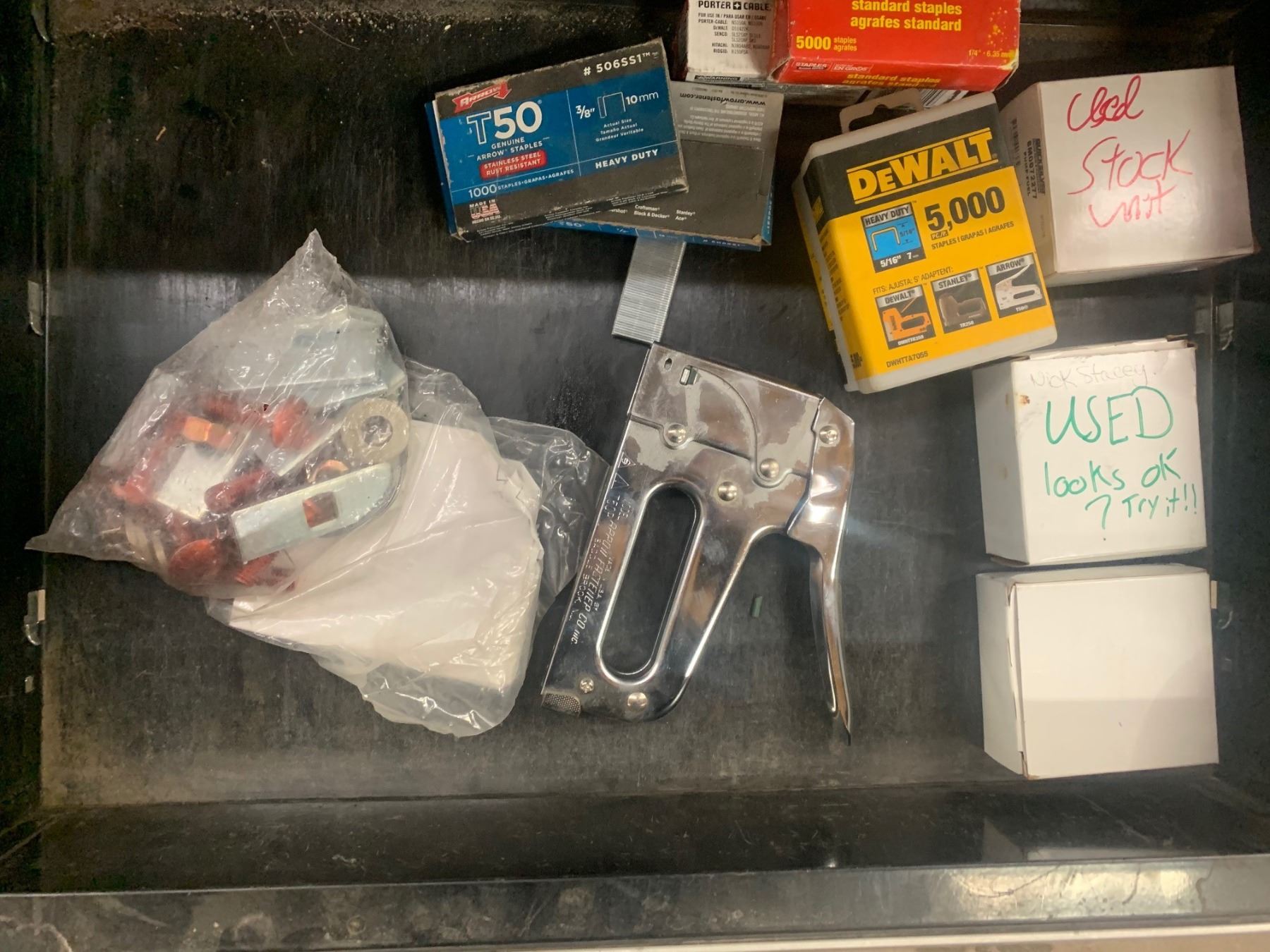 Mastercraft Tool Chest on Wheels containing Flush Buddy Engine Flusher