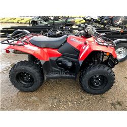 New 2019 Suzuki King Quad 400 Asi Red VIN:5SAAK4CKXK7100106
