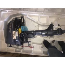 2017 Yamaha 4 stroke 6 HP outboard motor w. tiller, unused