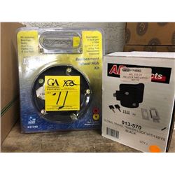 2- Long Run replacement wheel hub kits (1750); 1- AP products RV lock and latch (013-570)