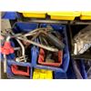 Image 4 : bin compartments with misc. nuts, clips, Asstd. washer tek screws, crimp'n'shrink, u-bolts and more