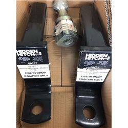 2-Hidden hitch Receiver, 6" drop (80137); 1- B&W ball (BW2049)