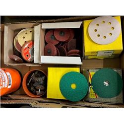 Asstd. sanding disks, grinding wheel disks