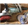 Image 3 : Makita GA7020; stackbof Gemini grinding wheels; stack of Walter type 27/42