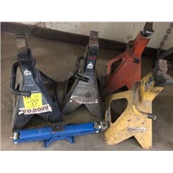 4- 6 ton jack stands; 1 jack