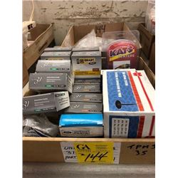 tire pressure monitor sensors, engine heater, brake pads, steel cable ties