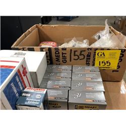 tire repair system, TPMS sensor, universal comb. unit, engine heater, nuts & bolts