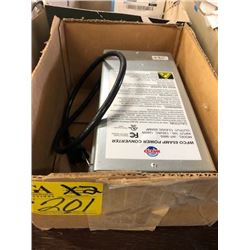 65 amp power converter; D batteries, 9V batteries, sensor asy, motor and pump asy, bolt