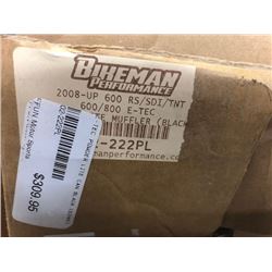 Bikeman Performance powder lit emuffler (02-22PL); grill kt; trailering arm plastic skidplate atv