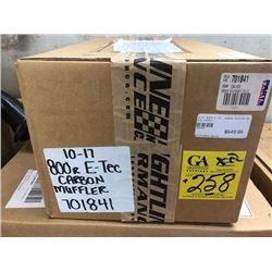 LIGHTWEIGHT CARBON SILENCER SNOWMOBILE MUFFLER ; Ski Doo headlight delete kit