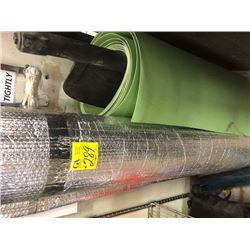 roll of reflective insulating; roll of foam matting