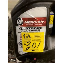 2- 25W40 synthetic blend; 3- 25W40, Mercury oil