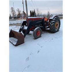 1988 Massey Ferguson 4cyl gas  engine, Front end loader bucket