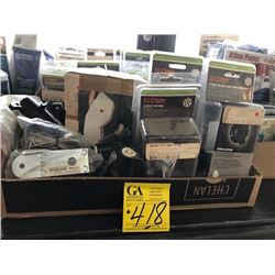 Trailer Plugs/Sockets/Harnesses/Adapters; depth finder;  pump; blower; battery isolator; Misc Parts