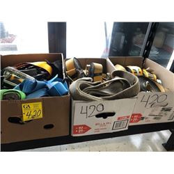 straps, 6 boxes full
