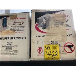 Air helper spring kit, 4184; air helper spring kit, 2350; U- bolt kit, 557