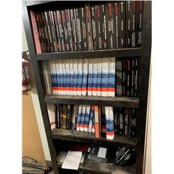 Shelving unit with Large collection of Manual
