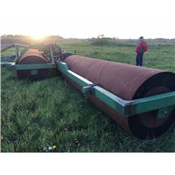 ASSIE Industries LTD - 3 section Pea/Land roller- View at Dolter Farms - Wosley SK, Unit is located