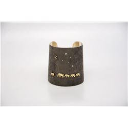 Oxidized Sterling Silver Tsavo Nights Cuff  from Shompole Collections