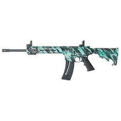 Smith & Wesson, M& P15-22, Semi-automatic, AR, 22LR, 16.5", Robin's Egg Blue Platinum Camo Finish