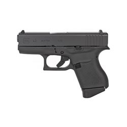 Glock, 43, Striker Fired, Sub Compact, 9MM, 3.41" Barrel, Polymer Frame, Matte Finish