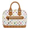 Image 1 : Louis Vuitton White Multicolore Alma MM Satchel Bag