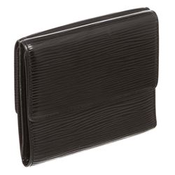 Louis Vuitton Black Epi Leather Elise Wallet