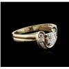 Image 1 : 14KT Yellow Gold 0.50 ctw Diamond Ring